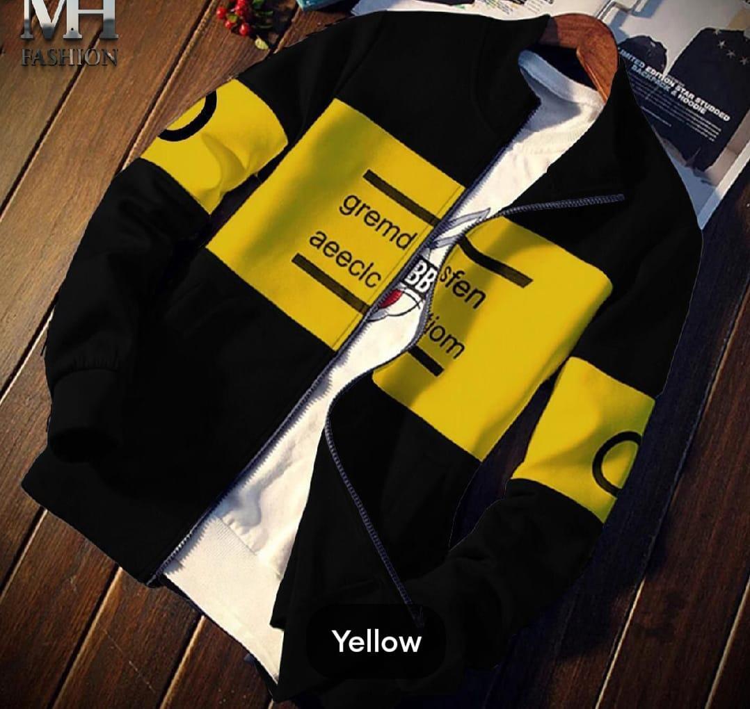 Mens Fleece Printed Jacket in pakistan 03000535389